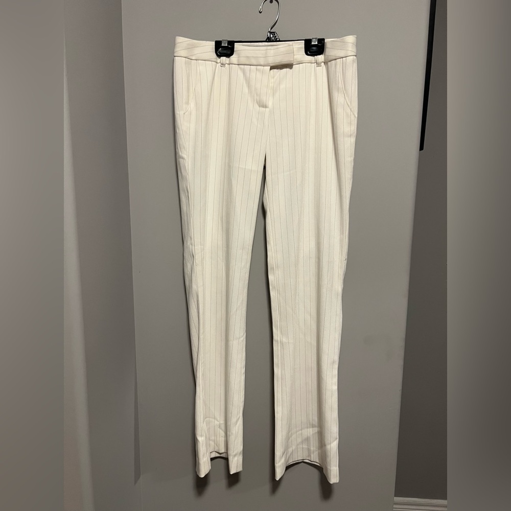 Guess white striped dress pants